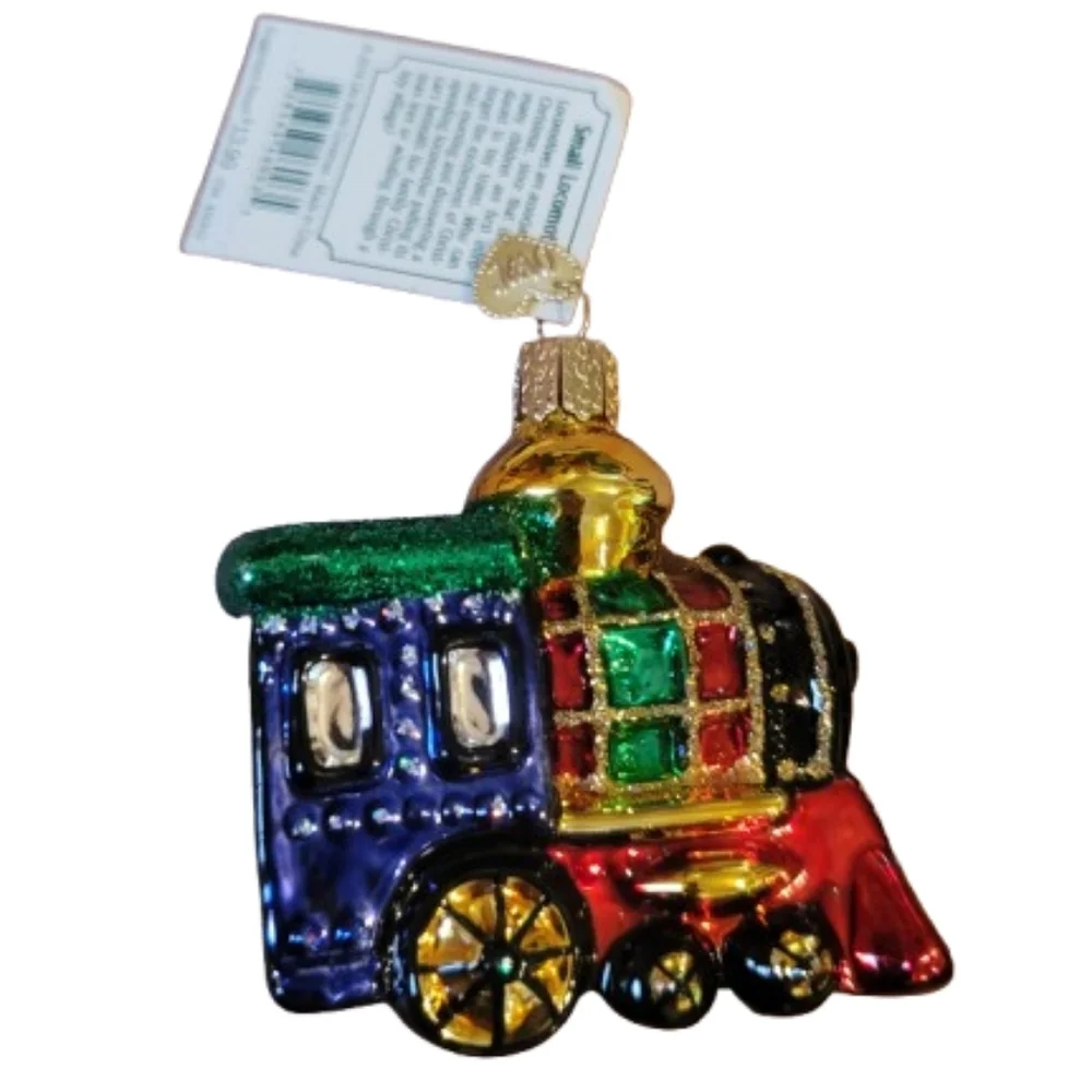 Merck Old World Christmas Ornament Train Engine Locomotive Christmas holiday